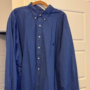 Big and tall Polo Ralph Lauren Blue Checkered Casual Shirt